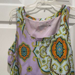 Fabulous fun lavender paisley tank dress